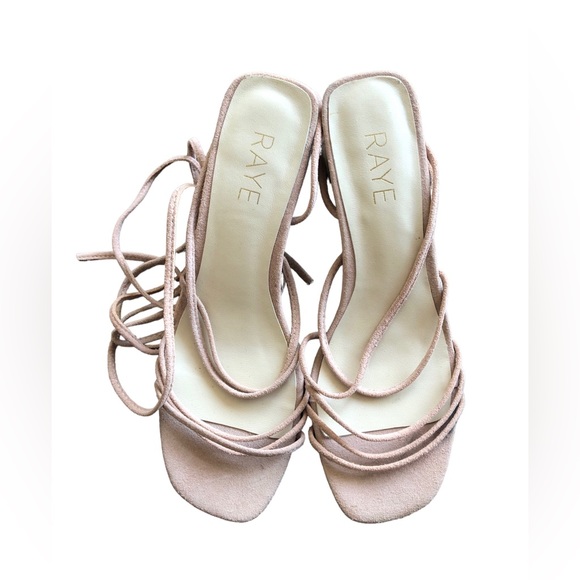 Raye Women’s Straps Pink Sandal Heels Size 7 - Picture 2 of 5